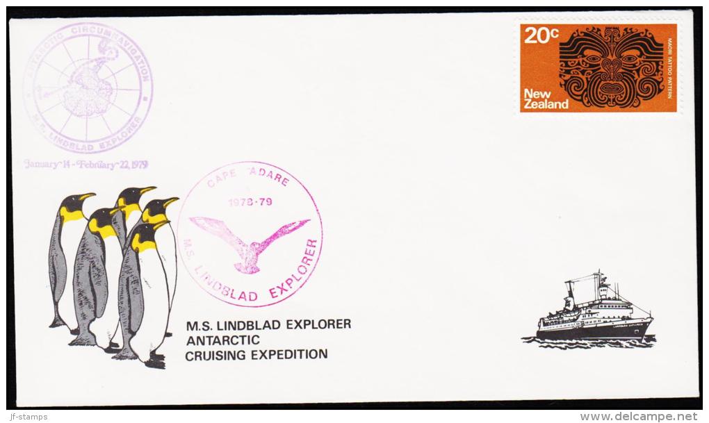 1979. CAPE ADARE. 1978-79 M. S. LINDBLAD EXPLORER. NEW ZEALAND 20 C. (Michel: ) - JF176011 - Andere & Zonder Classificatie