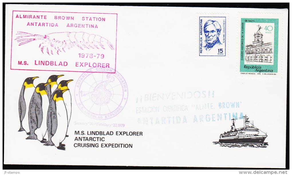 1979. ALMIRANTE BROWN STATION ANTARTIDA ARGENTINA. 1978-79 M. S. LINDBLAD EXPLORER.  (Michel: ) - JF176017 - Altri & Non Classificati