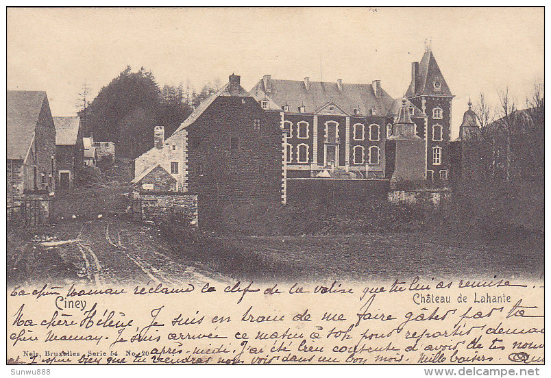 Ciney - Château De Lahante (précurseur, Nels Serie 54, N¨20) - Ciney