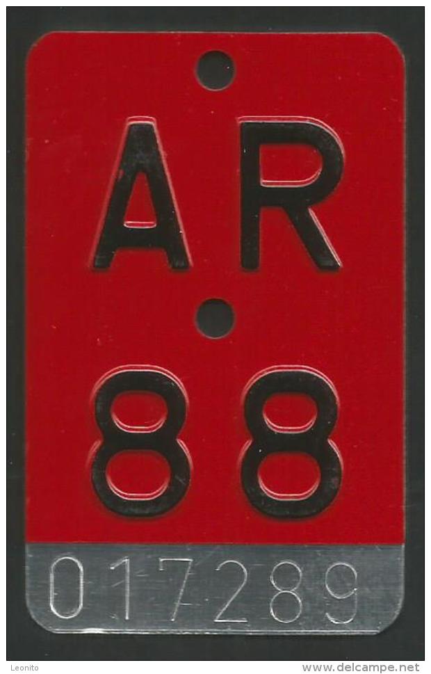 Velonummer Appenzell Ausserrhoden AR 88 - Plaques D'immatriculation