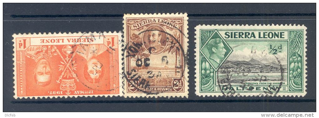 SIERRA LEONE, Postmarks Tiama, York Island, Bo - Sierra Leone (...-1960)