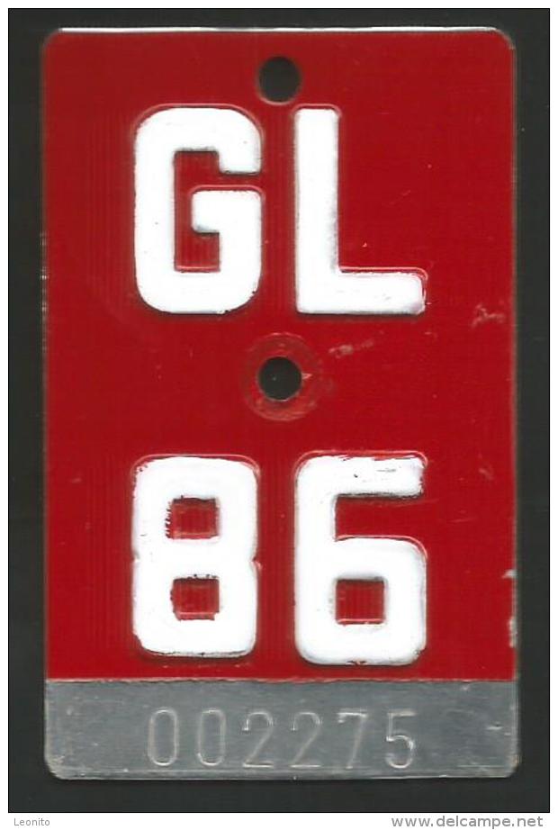 Velonummer Glarus GL 86 - Plaques D'immatriculation