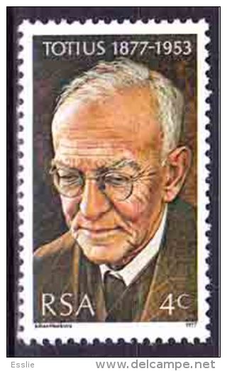 South Africa -1977 - Totius Dr Jacob Du Toit - Single Stamp - Neufs