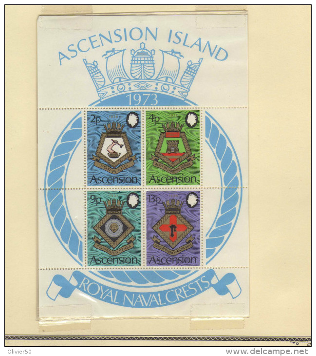 Ascension (1973)  - BF "Blasons De La Marine Royale" Neufs** - Ascension