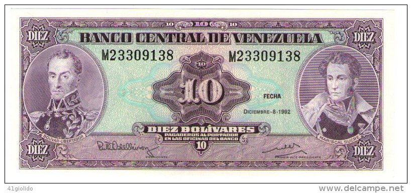 Venezuela 10bolivares 1992 - Venezuela