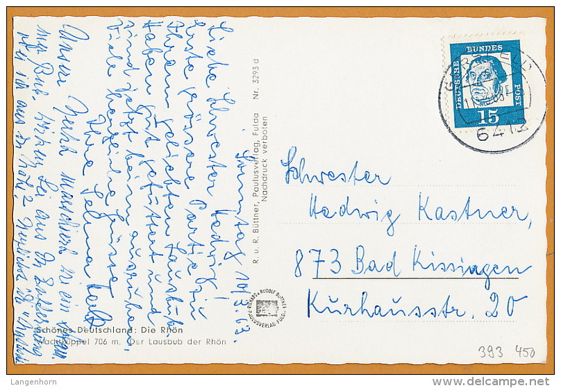 AK ´Wachtküppel / Rhön ~ 1963 - Rhön