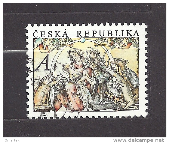 Czech Republic  Tschechische Republik 2011 ⊙ Mi  706 Sc 3521  Christmas,  Holy Family. C.2 - Used Stamps