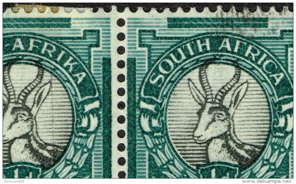 SG54aw SOUTH AFRICA 1954  MH 1/2d WITH - PRINTING FLAWS - Unused Stamps