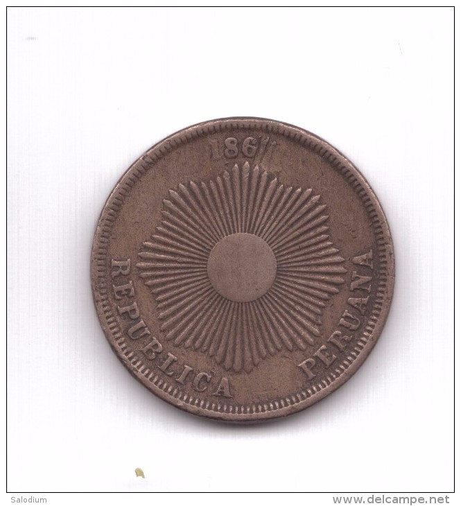 Peru' 1861 - Dos Centavos (Id-534) - Perú