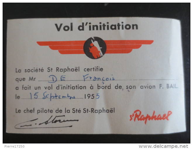 Vol D'initiation   St Raphael - Advertising