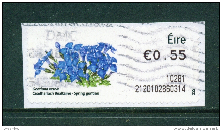 IRELAND  -  2010  Post And Go Label  Wild Flowers - Spring Gentian  Used As Scan - Used Stamps