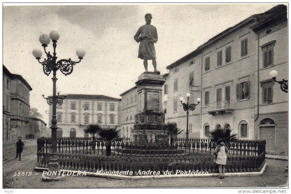 Toscana-pisa-pontedera Monumento Andrea Da Pontedera (f.piccolo) - Altri & Non Classificati