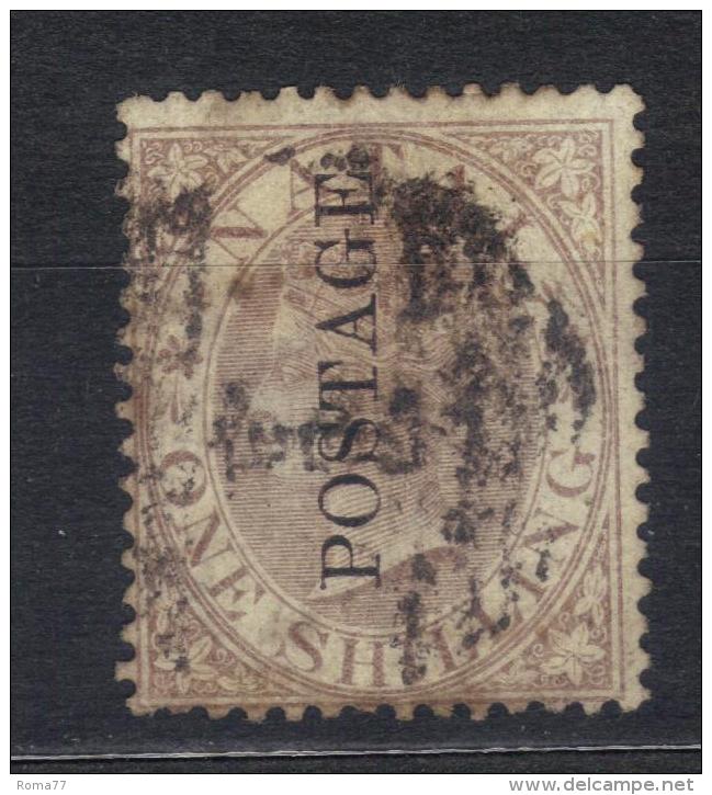 BIN113 - NATAL 1873 , 1 Scellino N. 27 : Serie Usata - Natal (1857-1909)