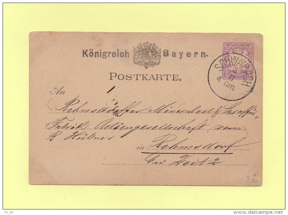 Schwabach - Bayern - Entier Postal - Entiers Postaux