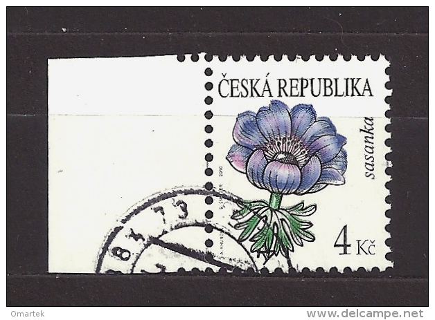 Czech Republic Tschechische Republik 2010 Gest ⊙ Mi 651 Sc 3467 Flowers: Anemone. C.1 - Gebraucht