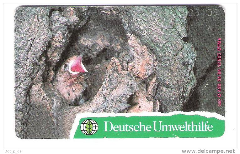 Germany - O 436  04/94 - Deutsche Umwelthilfe - DUH - Bird - Vogel - Kuckuck - O-Series: Kundenserie Vom Sammlerservice Ausgeschlossen