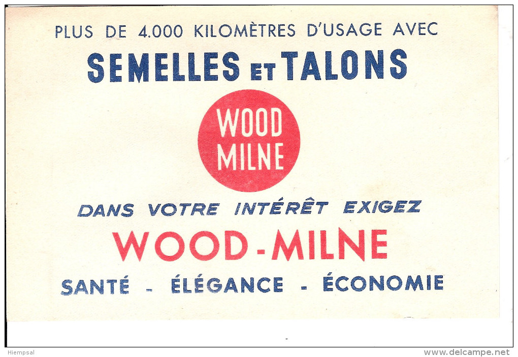 BUVARD  - SEMELLES ET TALONS  WOOD - MILNE - D