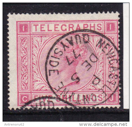 GREAT-BRITAIN-1876-1880-TELEGRAPHS-FIVE-SHILLINGS-USED-SEE-SCAN - Otros & Sin Clasificación