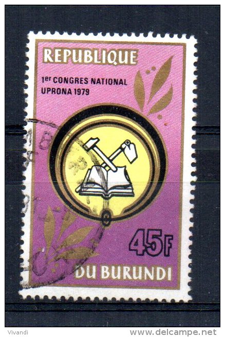 Burundi - 1980 - 45f 1st National Party Congress - Used - Used Stamps