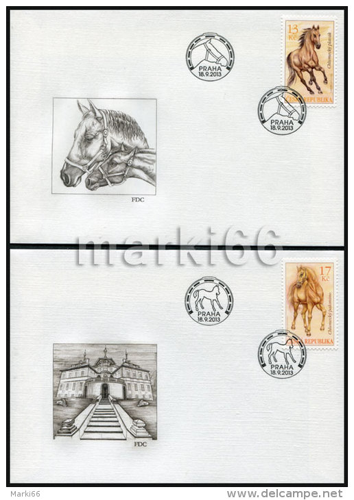 Czech Republic - 2013 - Czech Horses - FDC (first Day Cover) Set - FDC