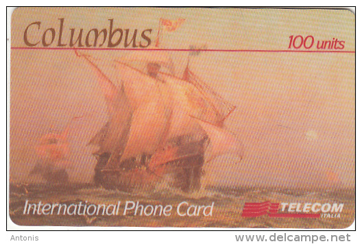 ITALY - Columbus, Telecom Italia Prepaid Card 100 Units, Exp.date 31/10/01, Used - Cartes GSM Prépayées & Recharges