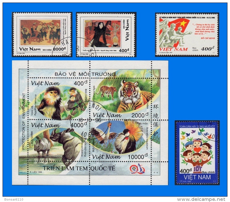 VN 1996-0001, Complete Year Set, CTO/MNH (10 Scans)