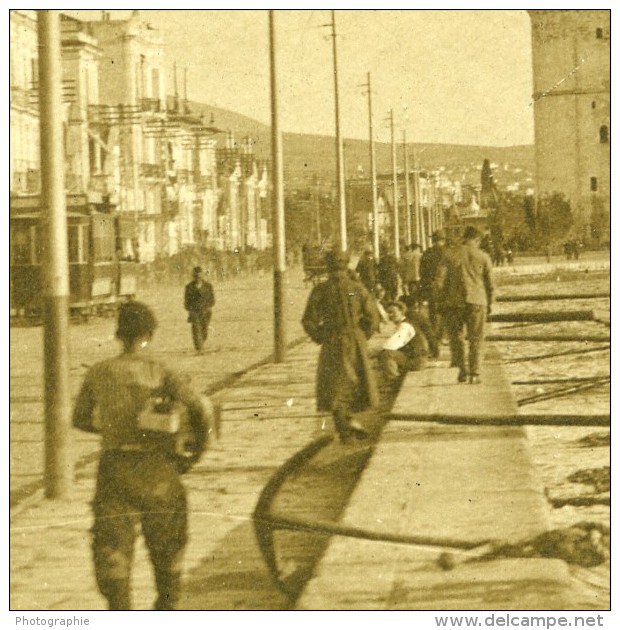 Grece Salonique Port Voiliers WWI Ancienne Photo SPA 1918 - Krieg, Militär