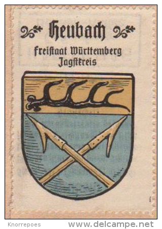 Werbemarke (Reklamemarke, Siegelmarke) Kaffee Hag : Wappen Von Heubach - Tea & Coffee Manufacturers