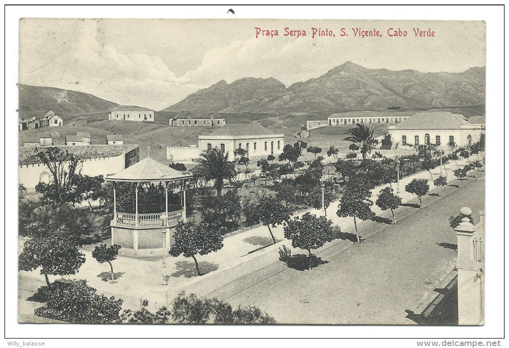 ///  CPA - Afrique - CAP VERT - CABO VERDE -  Praça Serpa Pinto - St Viçente  // - Cap Vert