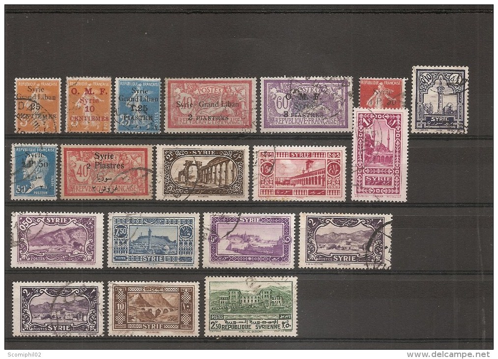 Syrie Française ( Lot De Timbres Divers Oblitérés) - Used Stamps