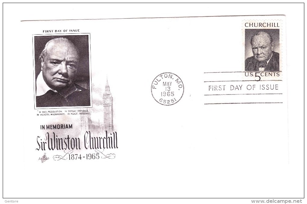 UNITED STATES 1965 W. Churchill  FDC Yvert Cat N° 781 - 1961-1970