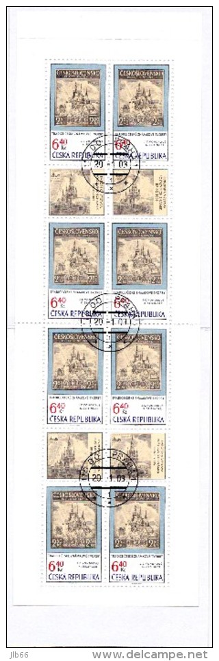 Feuillet 2003 De 8 Timbres + 4 Coupons Tradition Timbre Gravé YT  321 Oblitéré / Sheetlet Michel H-Blatt 18 (346) - Used Stamps
