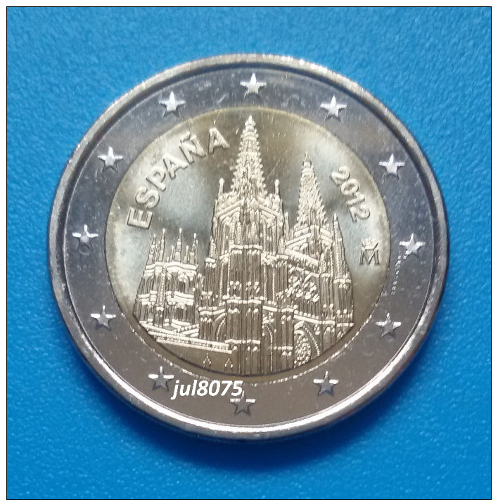 2 Euro Commemorative Espagne 2012 Cathédrale De Burgos PIECE NEUVE UNC - Spain