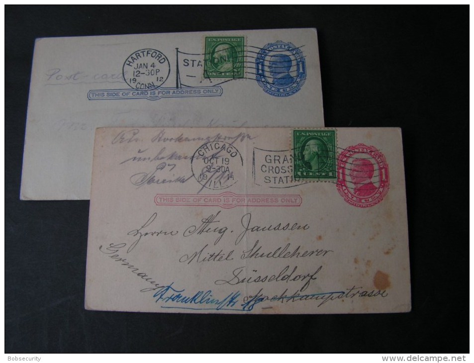 == USA 2 Old Cards 1912 - 1901-20