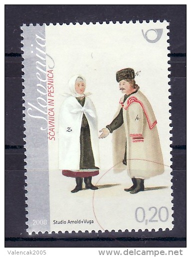 1147/ Slowenien Slovenia 2008 MiNr. 669 ** MNH Volkstracht National Costumes - Eslovenia