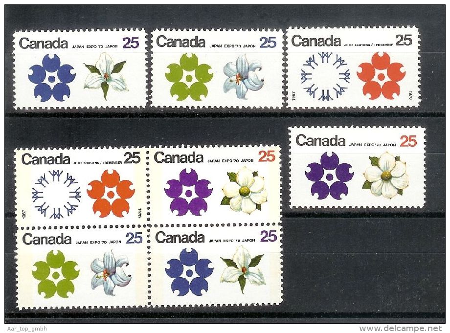 Kanada Canada 1970 Mi#551-4x+y ** Postfrisch - Oblitérés