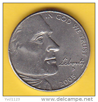 USA - 2005 Circulating 5&cent; Coin "Ocean In View" (#2005-05-01) - 1938-…: Jefferson