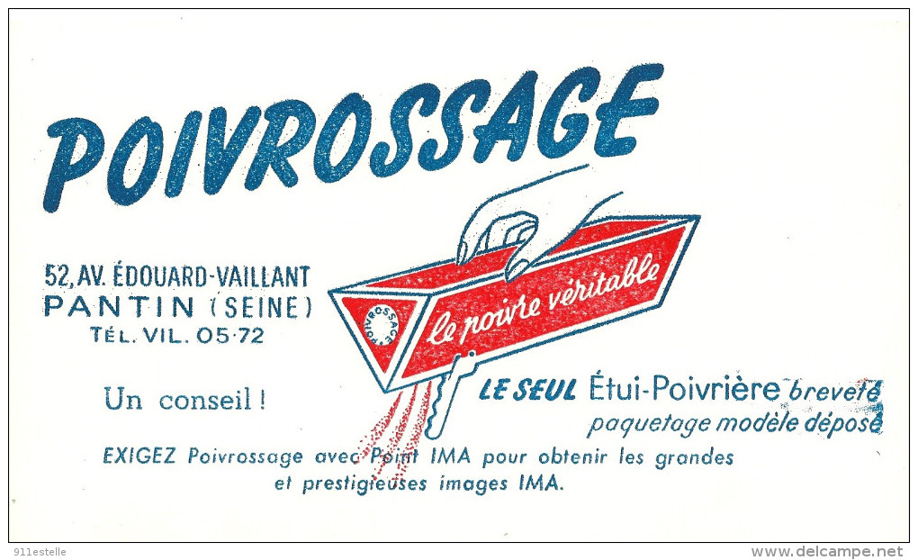 PROIVROSSAGE , Buvard Pub ,  Superbe ,Pantin - Suppen & Sossen