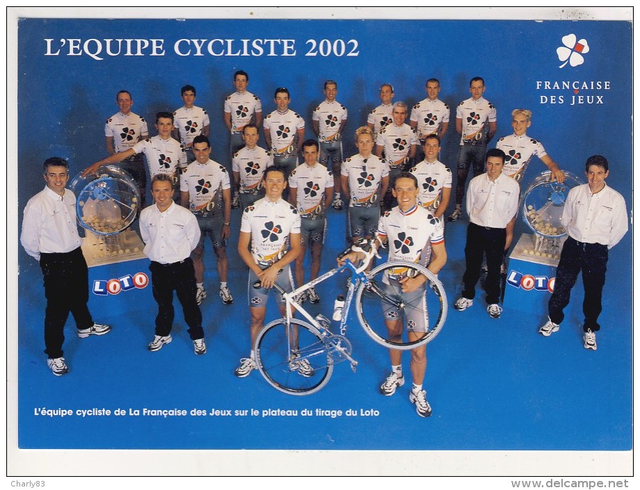 EQUIPE 2002  DE  LA FRANCAISE  DES  JEUX   N66 - Cyclisme