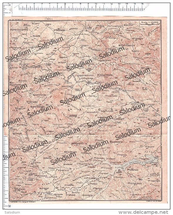 LA SILA GRANDE - Mappa Cartina Originale D´epoca - Altri & Non Classificati