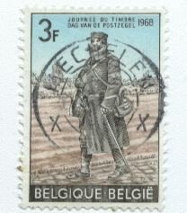 (12804).Belgique 1968 Y&t N°1445. Journée Du Timbre,Vaguemestre De La Guerre 1914-1918. - Oblitérés