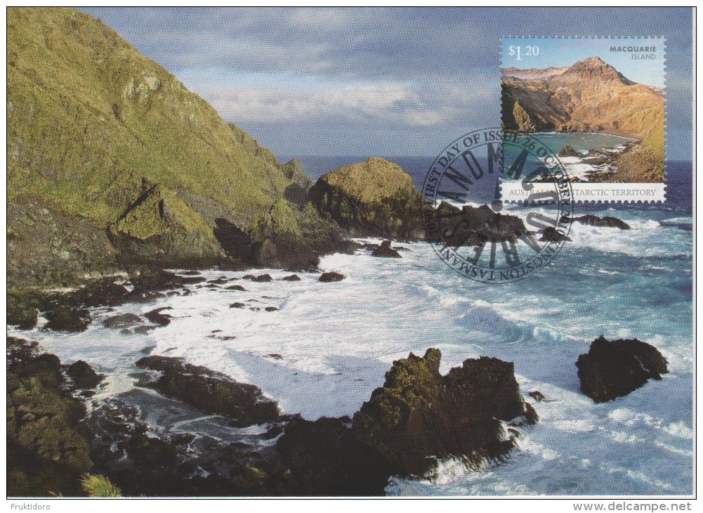 Australian Antarctic Territory (AAT) Maximum Card Mi 185-186 Postal Stationery - Macquarie Island Lake 2010 - Maximumkarten