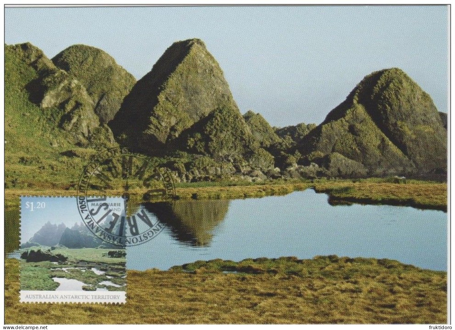 Australian Antarctic Territory (AAT) Maximum Card Mi 185-186 Postal Stationery - Macquarie Island Lake 2010 - Maximumkarten