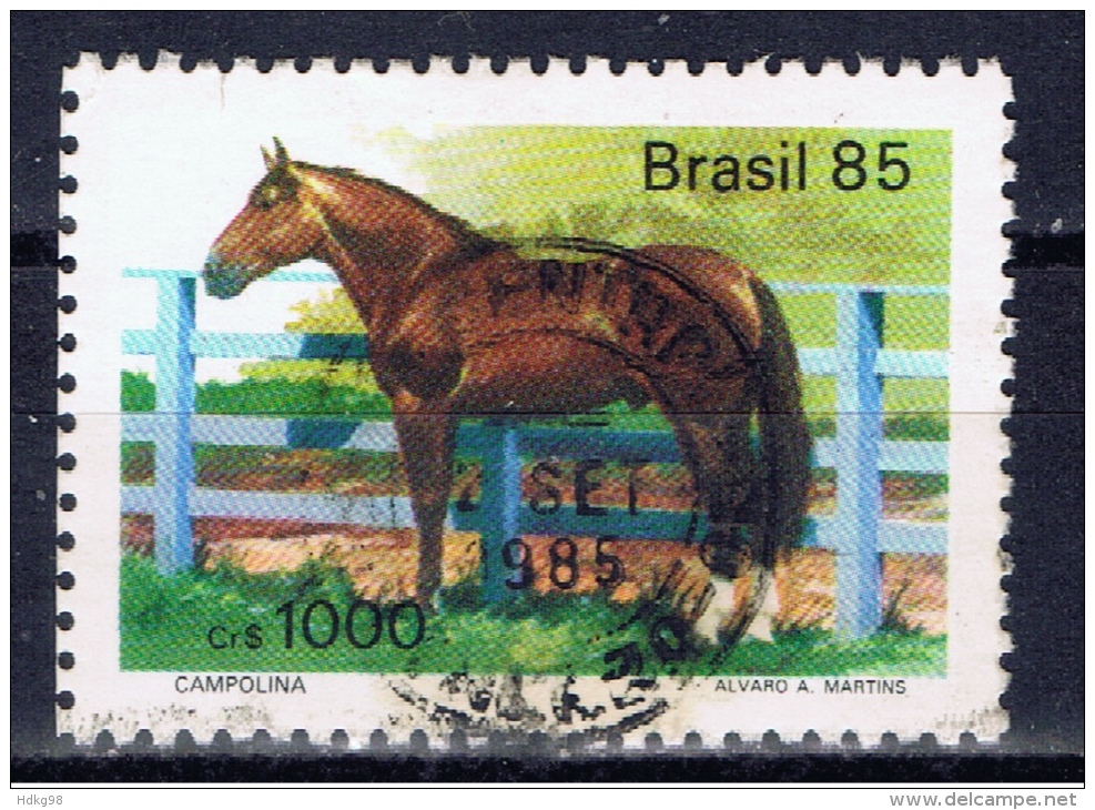 BR+ Brasilien 1985 Mi 2097 2125 2140 Campolina-Pferd, Kiebitzregenpfeifer, Büchsenschütze - Oblitérés