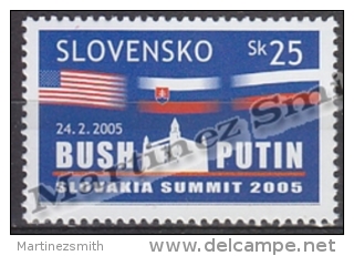 Slovakia - Slovaquie 2005 Yvert 440 Bush & Putin Summit - MNH - Neufs