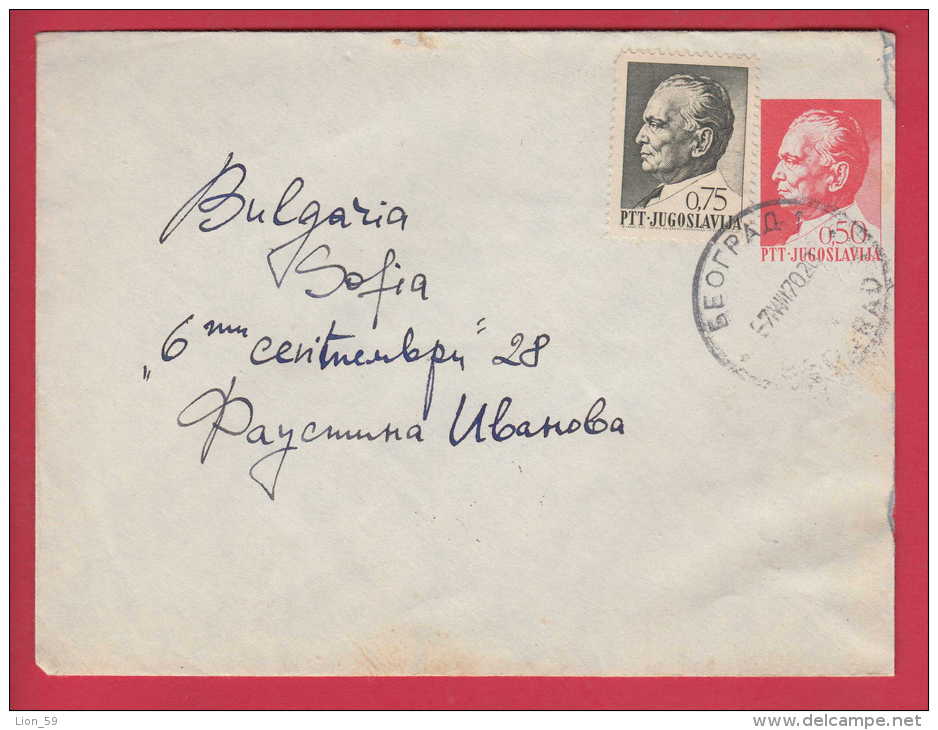 176855  / 1970 - Josip Broz Tito , BEOGRAD  Yugoslavia Jugoslawien Yougoslavie Stationery Entier Ganzsachen - Postal Stationery