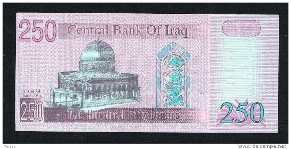 ***  IRAK 250 DINARS  SADDAM HOESSEIN  2002 NIEUW - Iraq