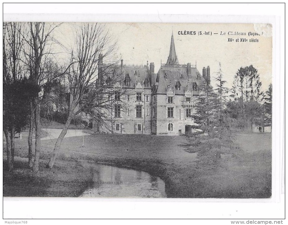 Cpm  De  Clères    (SEINE INF)  Le Château - Clères