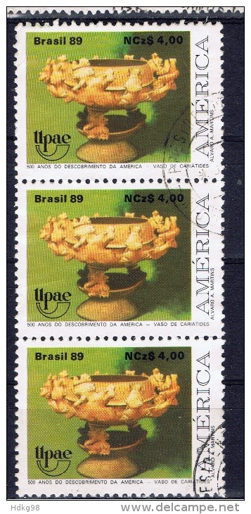 BR+ Brasilien 1989 Mi 2322 Kunst Der Ureinwohner (1 Briefmarke, 1 Stamp, 1 Timbre !!!) - Oblitérés