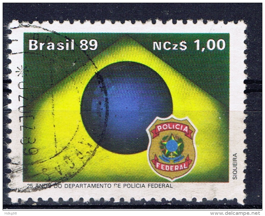 BR+ Brasilien 1989 Mi 2329 2330 Postemblem, Bundespolizei - Oblitérés